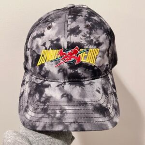 Cowboy Bebop Cap - Black and White tie dye adjustable strap baseball hat